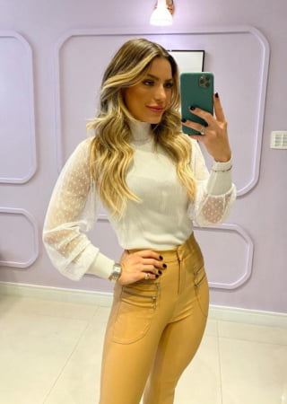 BLUSA POÁ BRANCA BLUSA POÁ BRANCA