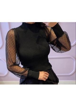 BLUSA POA PRETA BLUSA POA PRETA