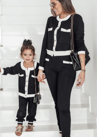 CONJUNTO CHANEL PRETO ADULTO CONJUNTO CHANEL PRETO ADULTO