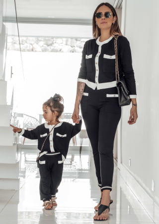 CONJUNTO CHANEL PRETO ADULTO CONJUNTO CHANEL PRETO ADULTO