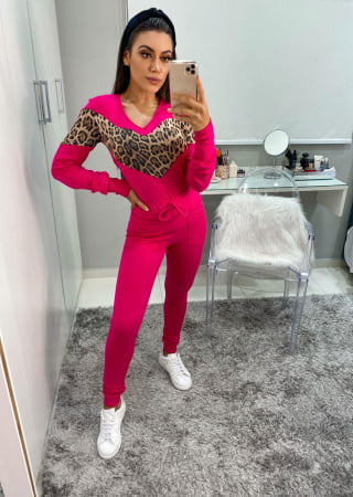 PIJAMA ANIMAL PRINT PINK PIJAMA ANIMAL PRINT PINK