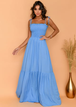 VESTIDO ARIELA AZUL SERENITY VESTIDO ARIELA AZUL SERENITY