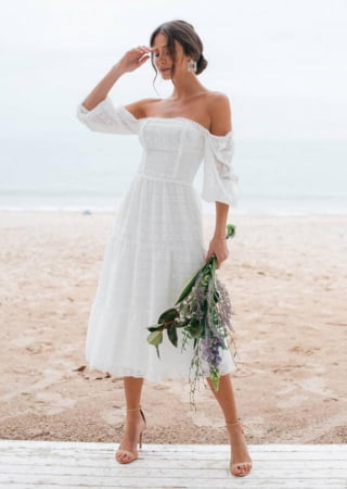 VESTIDO MIDI CACAU OFF VESTIDO MIDI CACAU OFF