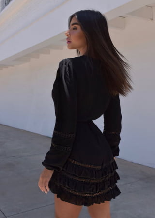 VESTIDO GUESS PRETO VESTIDO GUESS PRETO