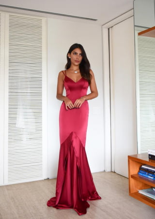 VESTIDO BELA MARSALA VESTIDO BELA MARSALA