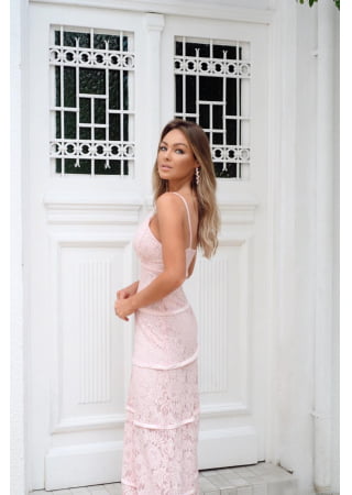 VESTIDO LONGO AURORA ROSA VESTIDO LONGO AURORA ROSA