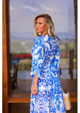 VESTIDO LONGO SANTORINI VESTIDO LONGO SANTORINI