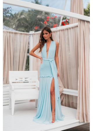 VESTIDO MIL RAISSA AZUL SERENITY VESTIDO MIL RAISSA AZUL SERENITY