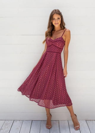 VESTIDO MAISA MARSALA VESTIDO MAISA MARSALA