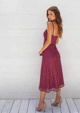 VESTIDO MAISA MARSALA VESTIDO MAISA MARSALA